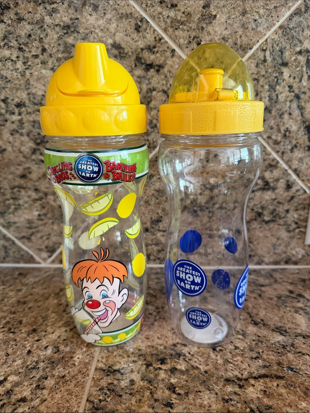 Vintage Ringling Bros. Set of Drinking Bottles